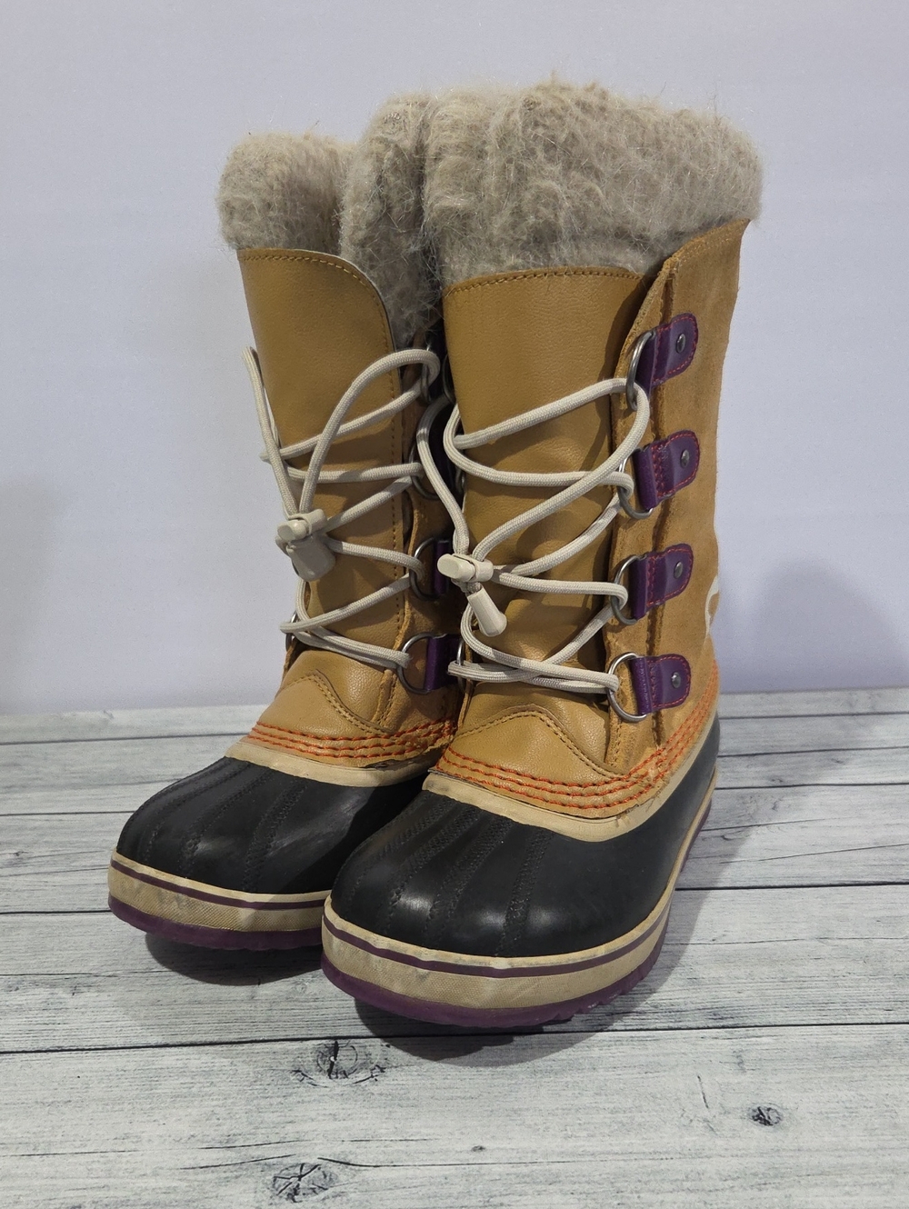 Sorel Joan Of Arctic Youth Waterproof Winter Boots Size 2